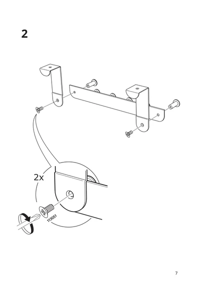 İKEA Ahtapot Enudden Metal Kapı Üstü Askısı Beyaz 6 Bölmeli 35x13-1 ADET - 4