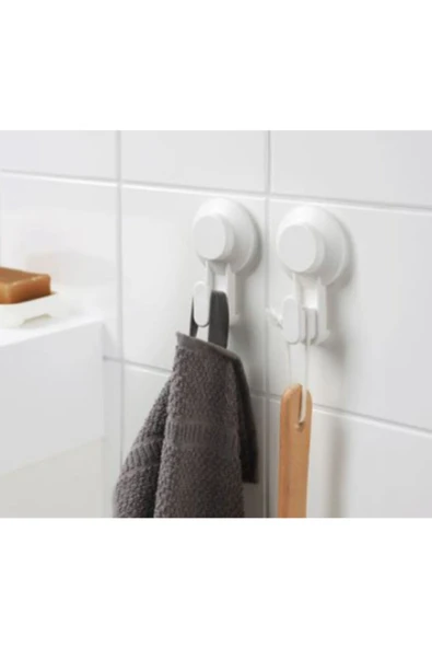 Tısken Duvar Askısı, Beyaz 2 Adet - 2