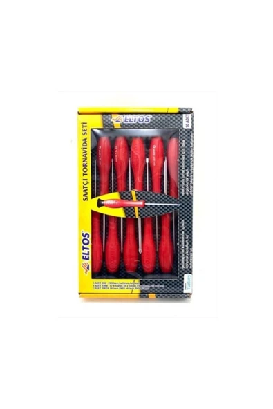 Eltos Klemens Saatçi Tornavida Seti 10 Parça - Resim 4