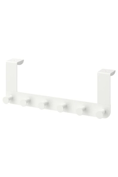 İKEA Ahtapot Enudden Metal Kapı Üstü Askısı Beyaz 6 Bölmeli  35x13-2 ADET