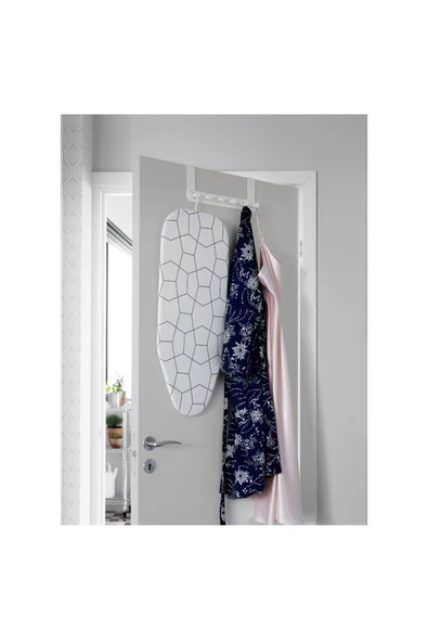 İKEA Ahtapot Enudden Metal Kapı Üstü Askısı Beyaz 6 Bölmeli 35x13-1 ADET - 3