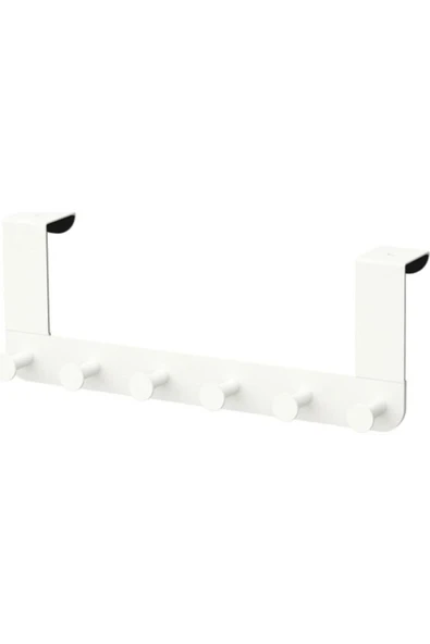 İKEA Ahtapot Enudden Metal Kapı Üstü Askısı Beyaz 6 Bölmeli 35x13-1 ADET