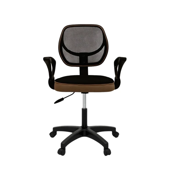 Türksit Gökkuşağı File Çalışma Koltuk Krem ürün görseli 1