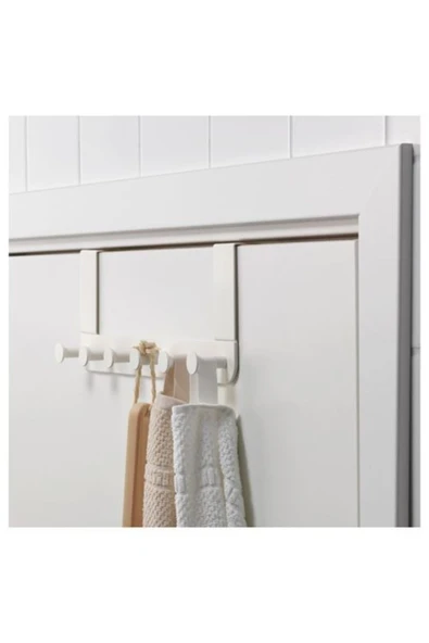 Kapı Askısı Beyaz Renk Ikea Kapı Üstü Geçmeli Askı A Kalite 35x13 Cm - 2