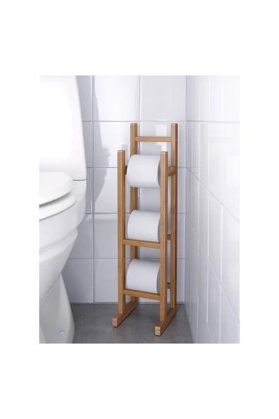 Bambu Ragrund Yedek Tuvalet Kağıtlığı 15x16x60 cm - 2