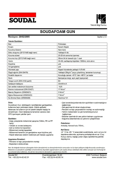 Tabancalı Köpük 750 Ml/875 Gr--3 Adet - 2