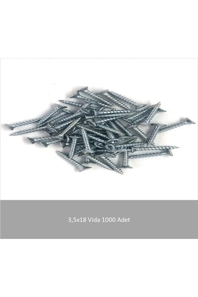 3.5x18 Montaj Vidası 1000 Adet