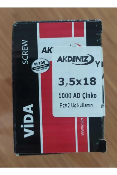 3,5x18 Sunta Vidası 1000 Adet - Resim 2