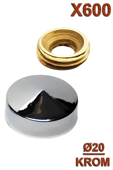 Metal Vida Kapama Ø20 Krom (600 Adet) ürün görseli