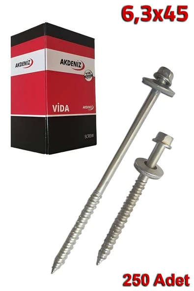 Akdeniz Betofast Vida 6,3X45 (250 Adet)