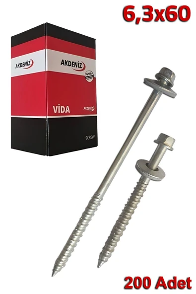 Akdeniz Betofast Vida 6,3X60 (200 Adet) - 1