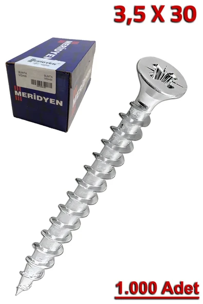 Meridyen Sunta Vidası 3.5X30 (1.000 Adet)