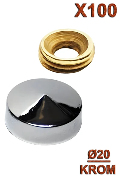 Metal Vida Kapama Ø20 Krom (100 Adet) ürün görseli
