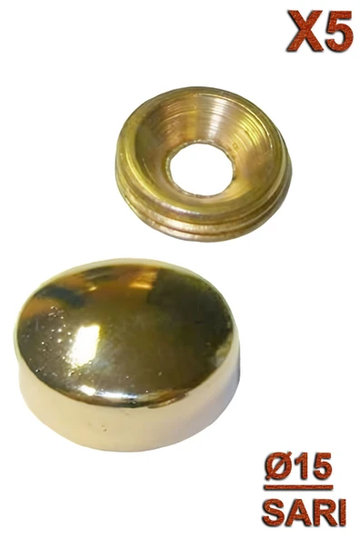 METAL VİDA KAPAMA Q15 SARI (5 ADET) ürün görseli