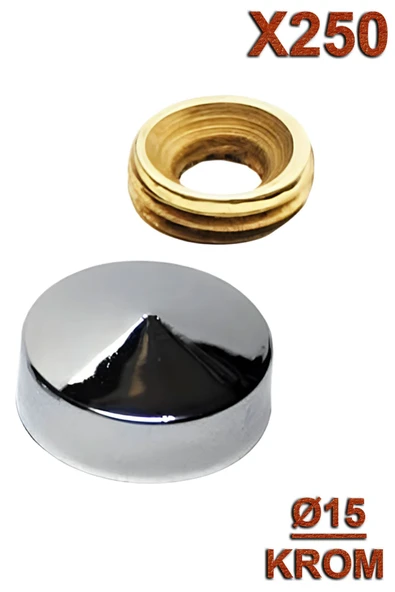 Metal Vida Kapama Ø15 Krom (250 Adet)