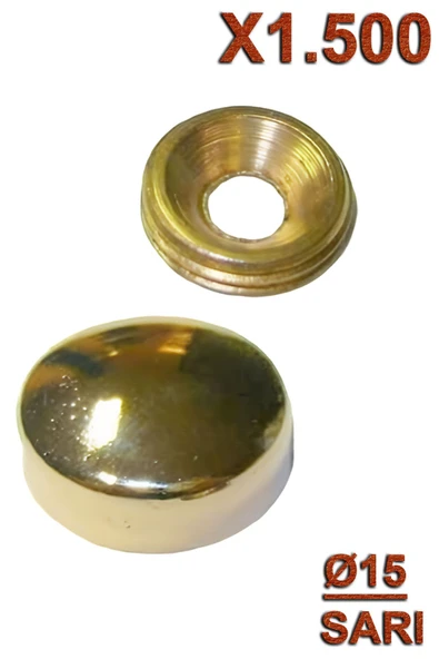 Metal Vida Kapama Ø15 Sarı (1.500 Adet)