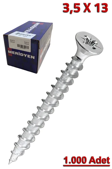 Meridyen Sunta Vidası 3.5X13 (1.000 Adet)