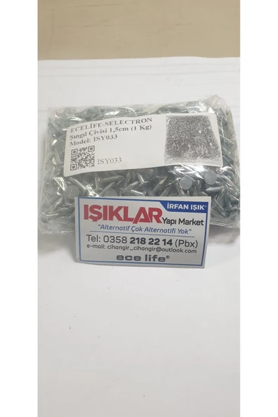 Şıngıl Çivisi Shingle Çivi Çatı Membran Çivi 1.5 Cm (1 Kg)