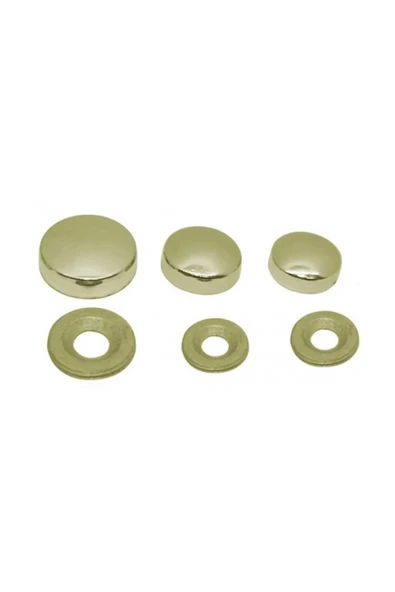 Metal Vida Kapama Zamak 20 Mm Altın Sarı ( 10 Adet )