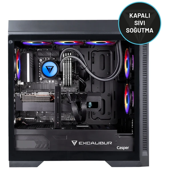 Casper Excalibur E75Z.265K-DF70X-0SE Series 2 Intel Core Ultra 7-265KF 32GB DDR5 RAM 1TB NVME SSD RTX 5070 Freedos Masaüstü Bilgisayar - 3