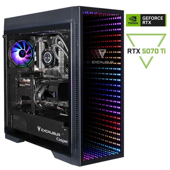 Casper Excalibur E75Z.285K-DFP0X-0LG Series 2 Intel Core Ultra 9-285K 32GB RAM 1TB SSD Nvidia GeForce RTX 5070TI Freedos