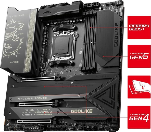 MSI Meg X670E Godlike AMD AM5 DDR5 ATX Anakart Outlet - 7