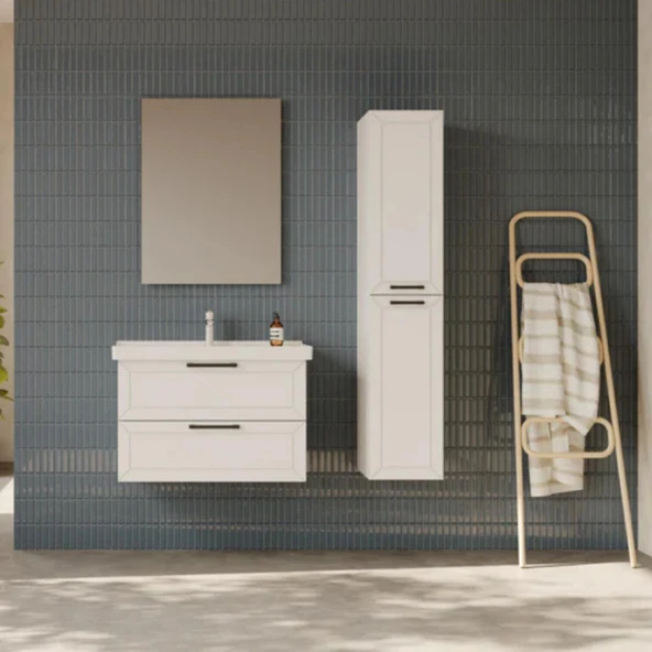 Creavit D20 2 Çekmeceli Lavabo Dolabı Beyaz - 4