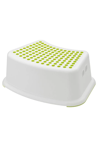 Çocuk Banyo Basamak - Tabure Beyaz-yeşil