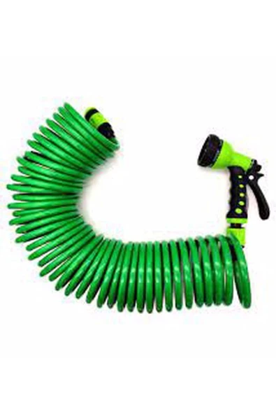 Spiralli Fıskiyeli Tabancası Hortum Seti 7.5 Mt