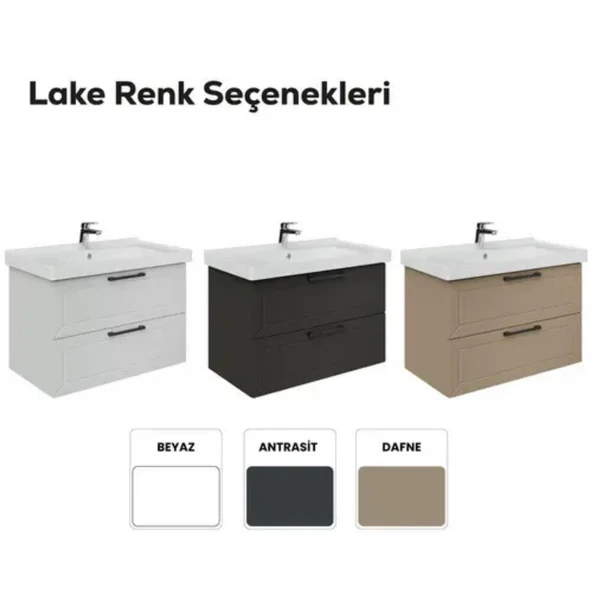 Creavit D20 2 Çekmeceli Lavabo Dolabı Beyaz - 5