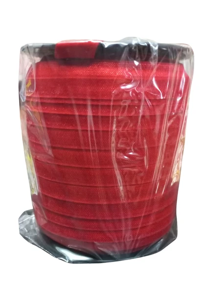 Çamaşır Lastiği Düz 1 cm  75 Metre 1 Top Kırmızı