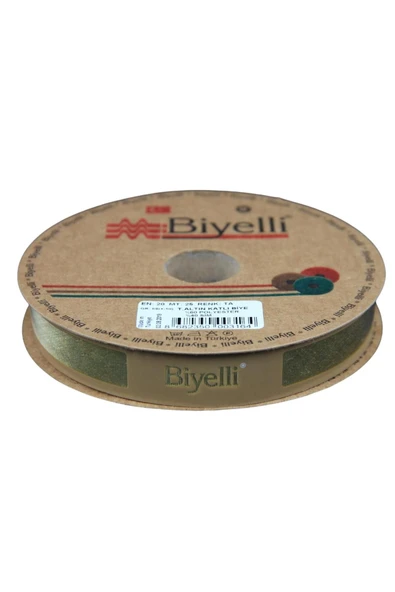 Biye Simli Katlı Ta 2 cm 25 Metre %50 Simli % 50 Polyester - 1