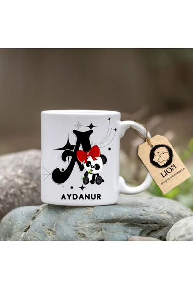 Lion Baskı ve Organizasyon  Panda harf baskılı kupa