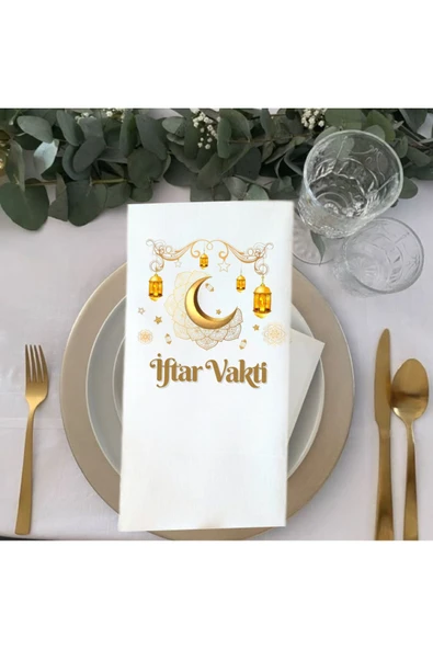 Lion Baskı ve Organizasyon  Kişiye Özel iftar temalı baskılı peçete 20 Adet - Resim 2