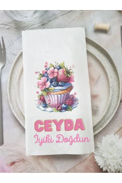 Lion Baskı ve Organizasyon  Doğum günü baskılı peçete 20 adet ürün görseli