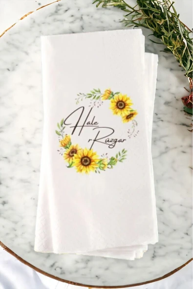 Lion Baskı ve Organizasyon  Kişiye Özel Söz, Nişan, Kına, Düğün Konsept Baskılı Sunum Peçetesi 20’li ürün görseli