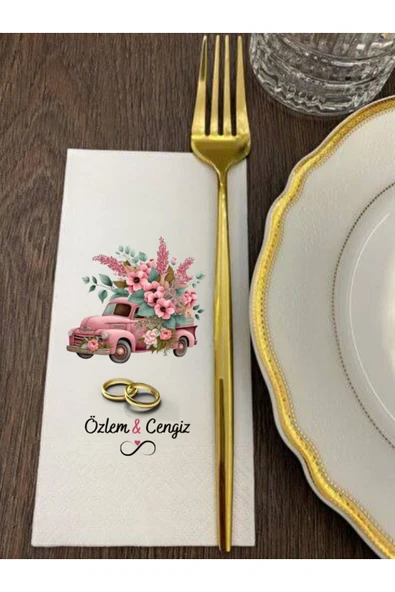 Lion Baskı ve Organizasyon  Söz Nişan Baskılı Peçete 20 Adet - 0001 ürün görseli