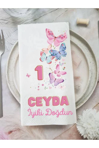 Lion Baskı ve Organizasyon  Doğum günü baskılı peçete 20 adet ürün görseli