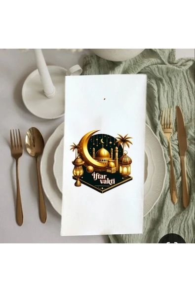 Lion Baskı ve Organizasyon  İftar vakti baskılı peçete 20 adet - 91000 - Resim 2