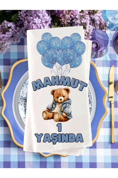 Lion Baskı ve Organizasyon  Doğum Günü Baskılı Sunum Peçetesi 20 Adet ürün görseli