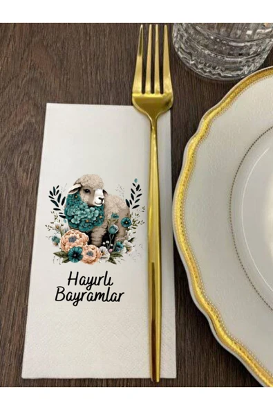 Lion Baskı ve Organizasyon  Hayırlı Bayramlar Baskılı Peçete 20 Adet ürün görseli