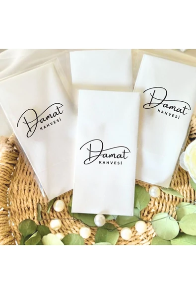 Lion Baskı ve Organizasyon  Damat kahvesi baskılı peçete 5 Adet