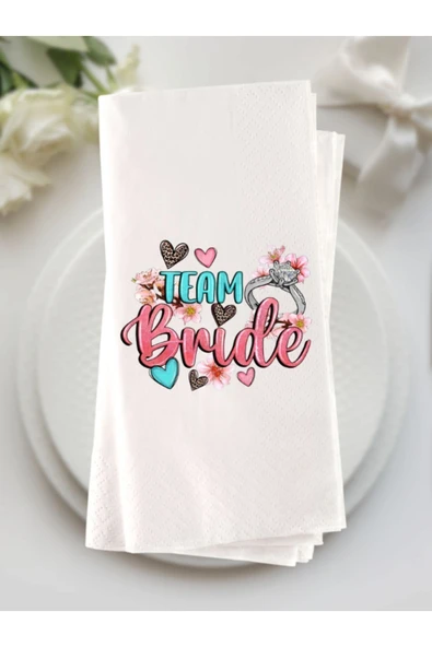 Lion Baskı ve Organizasyon  Bride baskılı peçete 20 Adet ürün görseli