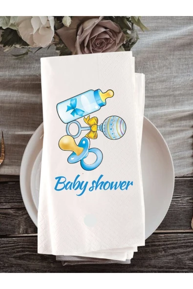 Lion Baskı ve Organizasyon  Baby Baskılı Peçete 20 Adet