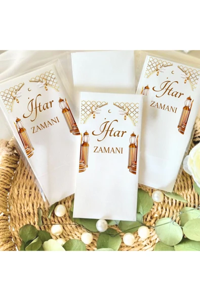 Lion Baskı ve Organizasyon  İftar zamanı temalı peçete 20 adet ürün görseli