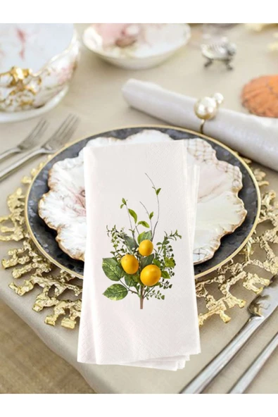 Lion Baskı ve Organizasyon  Şahane Baskılı Sunum Peçetesi 20li ürün görseli