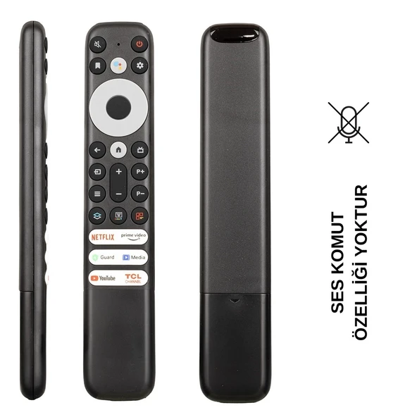 (SES KOMUTSUZ) TCL RC902V RMR1 -21BN NETFLIX-PRIME VIDEO-GUARD-MEDIA-YOUTUBE TUŞLU  LCD LED TV KUMANDASI - Resim 2