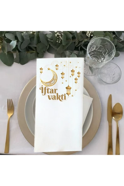 Lion Baskı ve Organizasyon  Kişiye Özel iftar temalı baskılı peçete 20 Adet - Resim 2