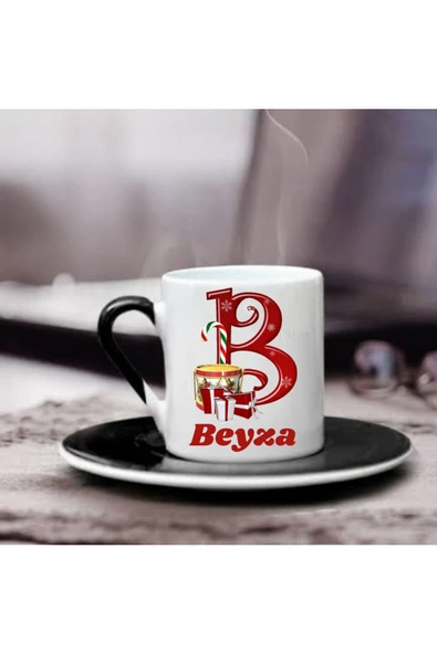 Lion Baskı ve Organizasyon  Yılbaşı Noel Temalı Türk Kahvesi Fincanı