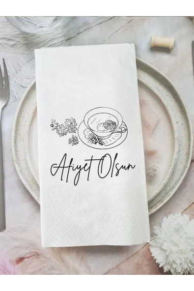 Lion Baskı ve Organizasyon  Afiyet olsun baskılı peçete 20 adet ürün görseli